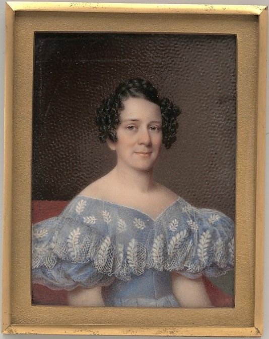 A Lady ca 1834 by Alvin Clark  MMA 38.146.3